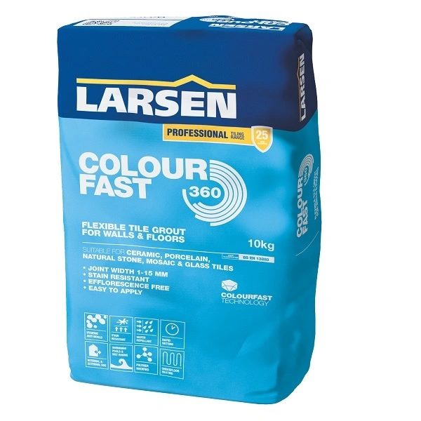 Larsen Colourfast 360 Grout 1-15mm Internal / external Grey